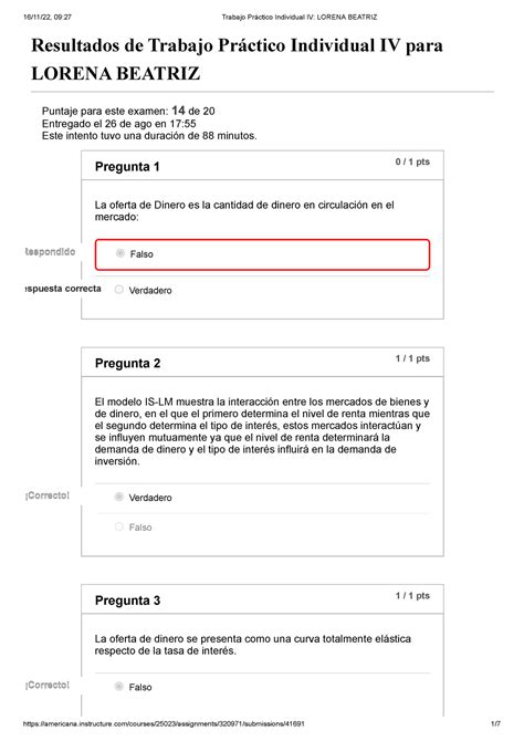 Trabajo Práctico Individual IV Macroeconomia Resultados de Trabajo