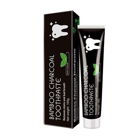 3X Activated Bamboo Charcoal Toothpaste Mint Teeth Whitening Remove