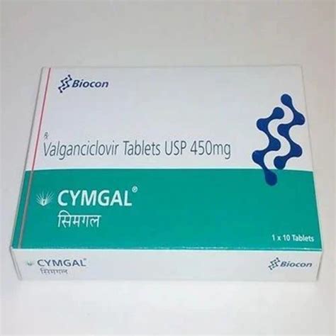 Cymgal Valganciclovir Tablets USP 450 Mg Prescription At Rs 1200 Box