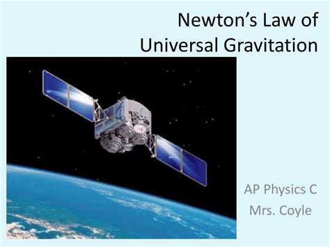 Ppt Newtons Law Of Universal Gravitation Powerpoint Presentation