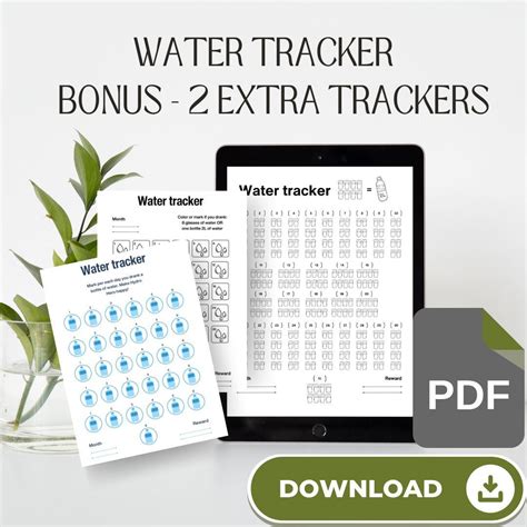 Daily Water Intake Tracker Water Tracker Challenge Stay Hydrated and ...