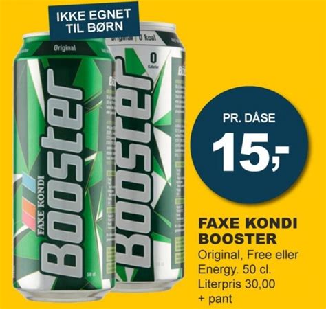 Faxe Kondi Booster Energidrik Let K B Alle Tilbudsavis