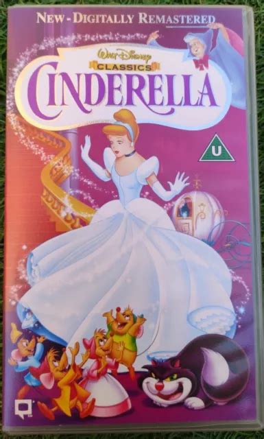 WALT DISNEY CINDERELLA Digitally Remastered VHS PAL UK 2 99