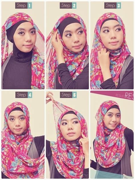 Tutorial Jilbab Simple Pashmina Sifon Tutorial Hijab Cara Memakai