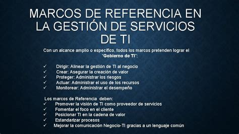 Marcos De Referencia En La Gestin De Servicios