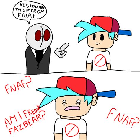 Random comic: FNF is FNAF but without A by ParraDX on Newgrounds