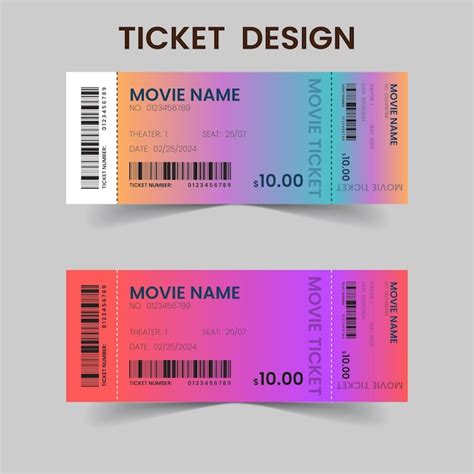 Premium Vector Vector Event Ticket Template Design