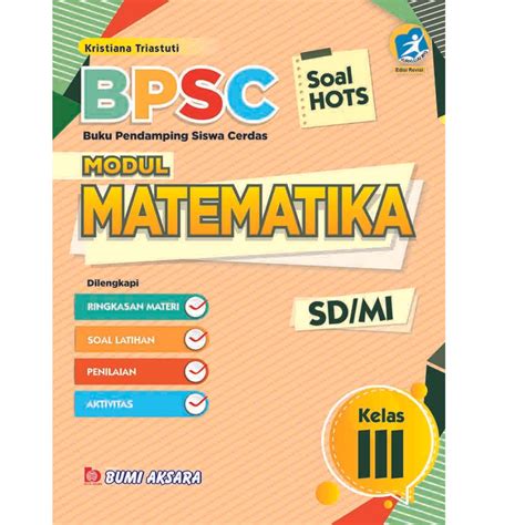 Jual Matematika Kelas III SD MI Modul BPSC K13 Rev Shopee Indonesia