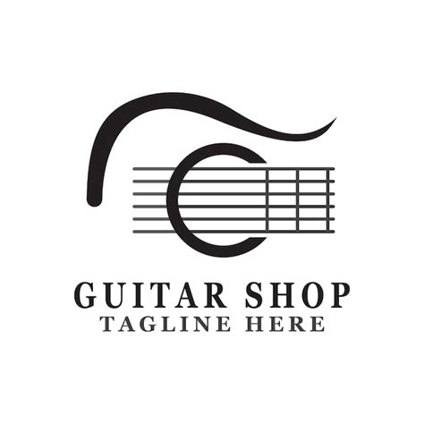 Premium Vector Guitar Logo Design Icon And Symbol Vector