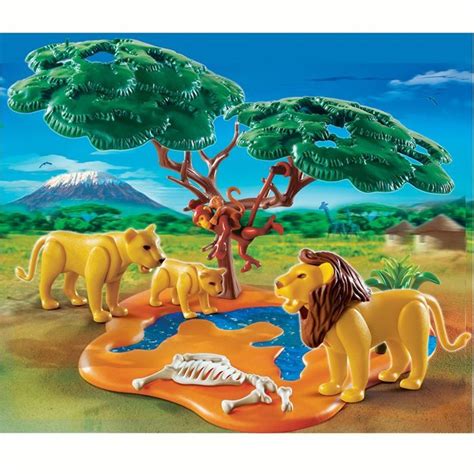 Playmobil Famille De Lions Avec Singes Cdiscount Jeux Jouets