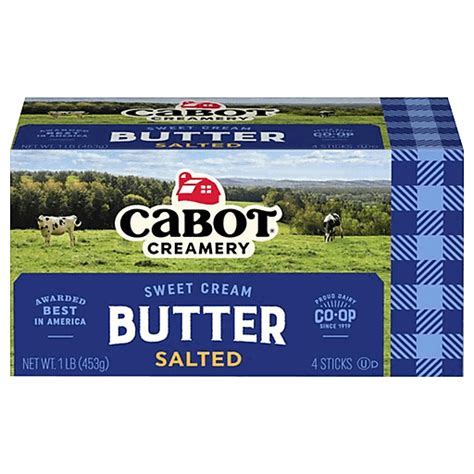 Cabot Salted Butter Quarters Butter Margarine Foodtown