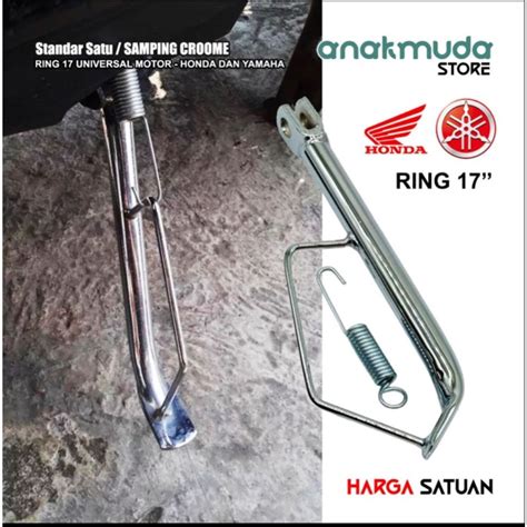 Jual Standar Samping Honda Chrome Ring 17 Vario Beat Scoopy NTH Import