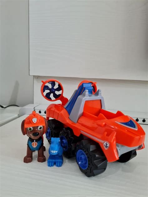 Paw Patrol Dino Rescue Zuma S Deluxe Rev Up Vehicle Hobbies Toys