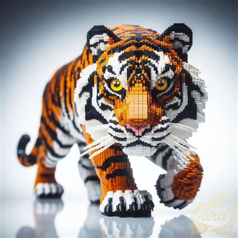 Tiger lego art : r/lego