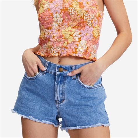 Billabong Shorts Nwt Billabong Drift Away Frayed Denim Shorts