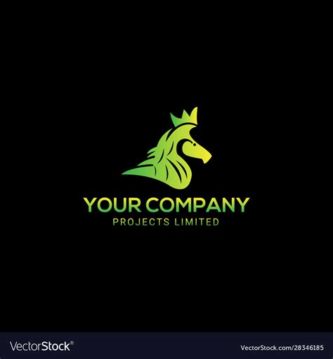 Horse brand logo template design Royalty Free Vector Image