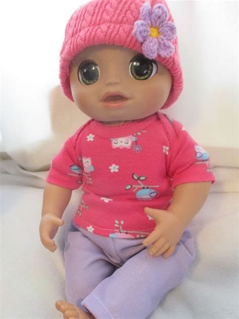 Baby Alive As Real As Can Be 3 Pc Outfit Pinks Purple Owls Tee Pants