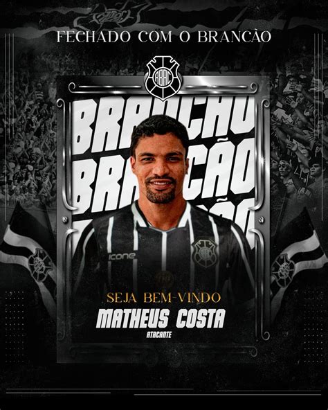 A Gazeta Rio Branco anuncia contratação do atacante Matheus Costa