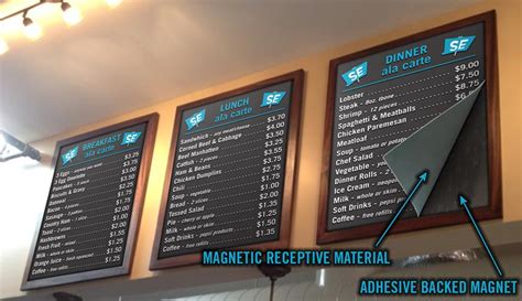 Magnetic Menu Boards Signexample