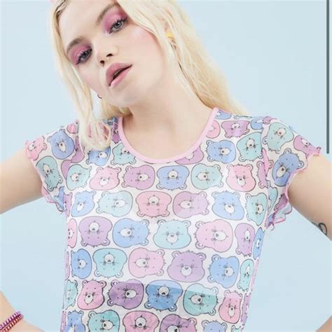 Dolls Kill X Care Bears T Shirt Mesh T Shirt With Depop