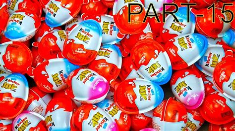 100 Kinder Joy Suprise Eggs Unboxing New Surprise Toys Part 15 YouTube