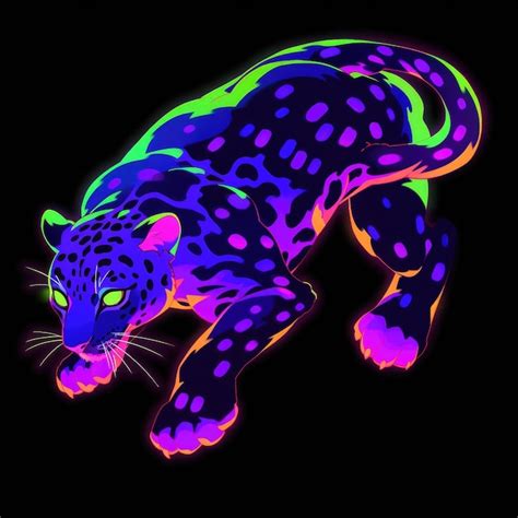 Premium AI Image | Neon Feline Retro Pixel Art Sprite Ocelot in ...