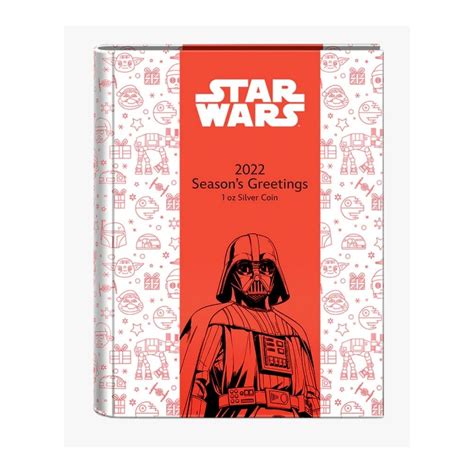 Star Wars Seasons Greeting Uncja Srebrna Moneta Kolekcjonerska