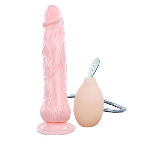 Penis realistyczny dildo tryskające przyssawka 19cm 159504 redarena pl