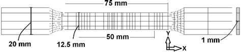 24 Finite Element Model For The Tensile Test Simulation Download Scientific Diagram