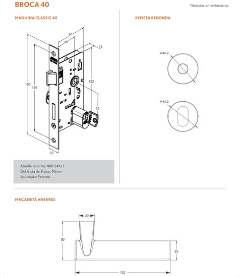 Fechadura De Porta Externa Classic Redonda Preta Stam