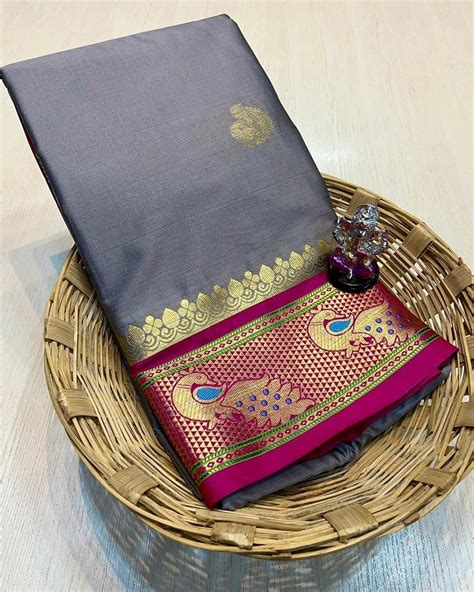 Aab Cotton Paithani Mercerised Exclusive Soft Silk Saree Collection