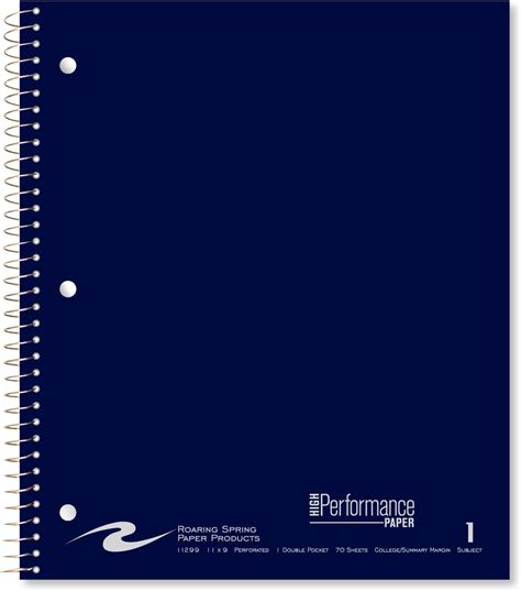 Roaring Spring Environotes Recycled Spiral Bound 1 Subject