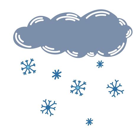 Clouds with snow. Snowflakes. Winter. Weather forecast. Meteorological ...