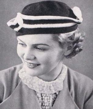 #0916 TRICORNE HAT VINTAGE CROCHET PATTERN by Princess of Patterns ...