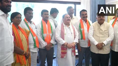 Ani On Twitter Telangana Leaders Join Bjp In Presence Of Bjp National