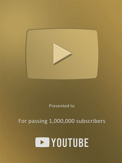 youtube  million subscriber play button  gift   aspiring