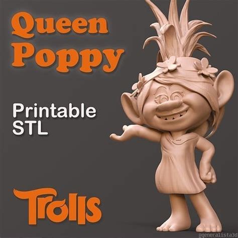 Trolls Poppy fan art from Printable 3D model 3D printable | CGTrader