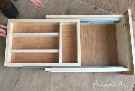 Kitchen Drawer Organizer - Adding a Double Drawer to Existing Cabinet ...