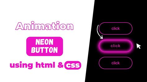 Neon Button Hover Effect Using Html And Css Neon Hover Effect Css