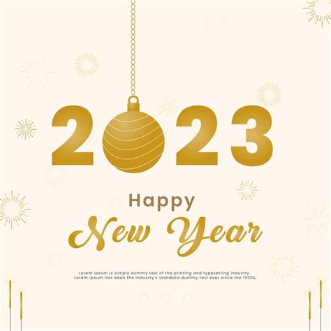 Premium Vector Gold Happy New Year Text Greetings Text Vector