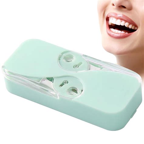 Portable Floss Dispenser With 12 Flosses Pop Up Automatic Dental Floss