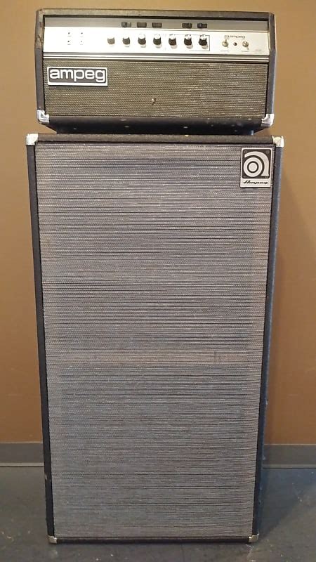 Vintage 1974 Ampeg Svt Blackline 300w Bass Amplifier 8x10 Reverb