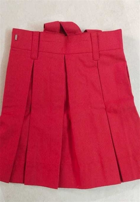 Terrycot Plain Red School Unifrom Skirt, Small at Rs 180 in Amritsar ...