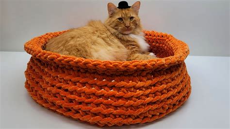 Easy Crochet Cat Bed Easy Crochet Dog Bed Bag O Day Crochet