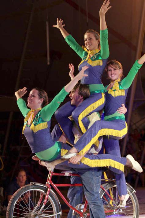 Florida Memory • View showing FSU student circus performers on a ...