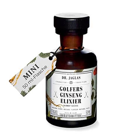 Dr Jaglas Kräuterlikör Golfers Ginseng Elixier 50ml Mini Flasche