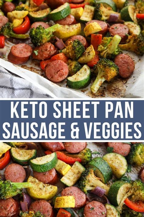 Keto Sheet Pan Sausage And Veggies Artofit