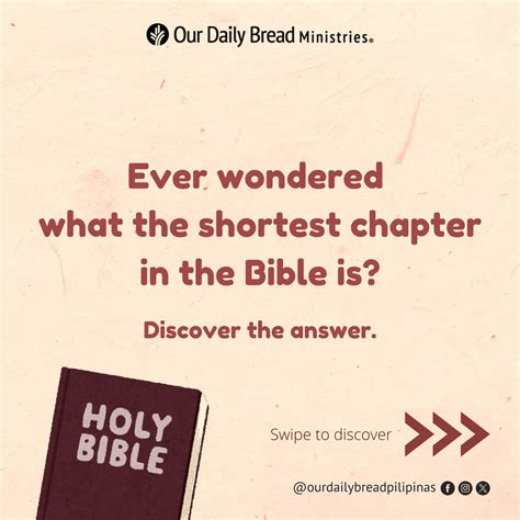 Psalm 117 may be the shortest... - Our Daily Bread Pilipinas