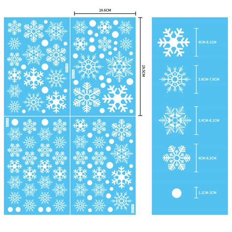 QIIBURR Christmas Window Stickers For Glass Christmas Electrostatic