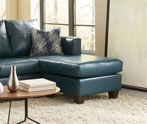 3007 Sectional Sofa in Teal Bicast